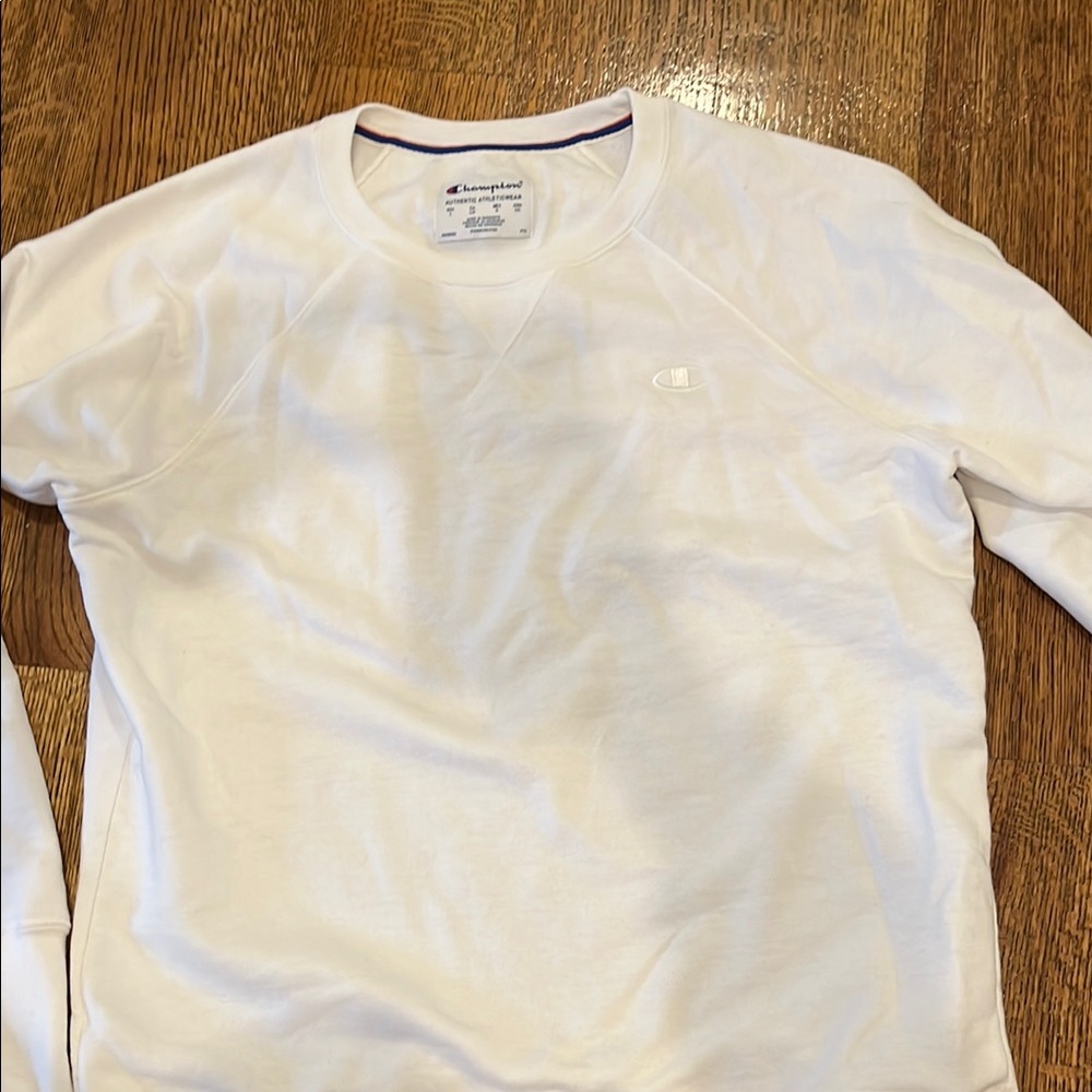 Champion White Sweatshirt Classic Style